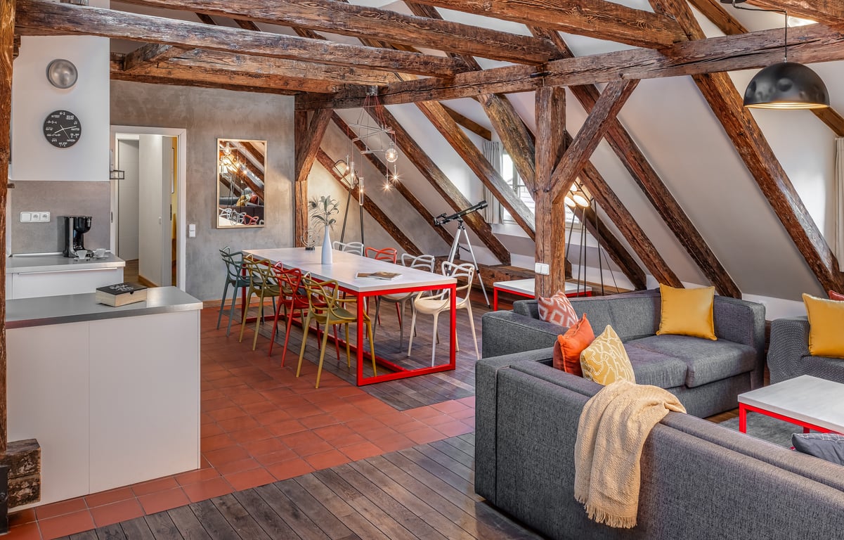 Apartmán Kepler se třemi ložnicemi a terasou