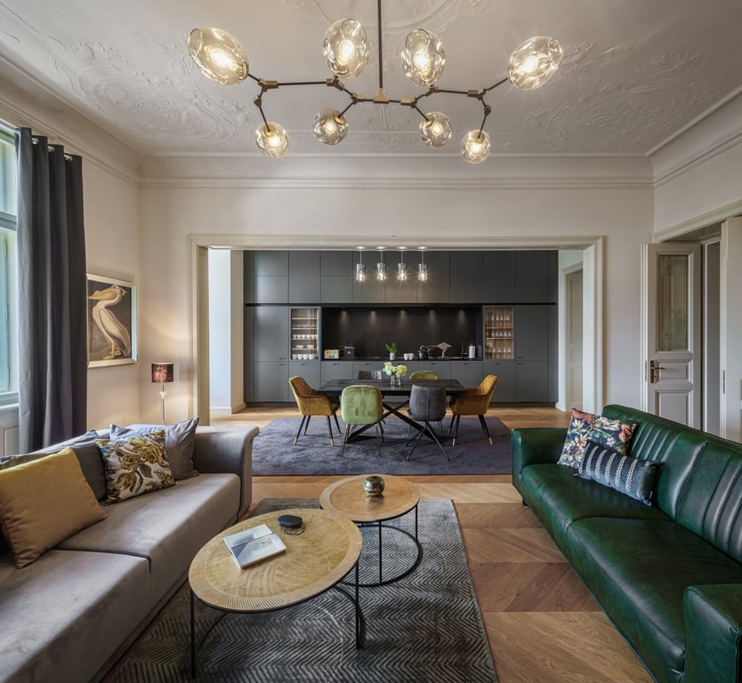 Apartmán se třemi ložnicemi a balkonem