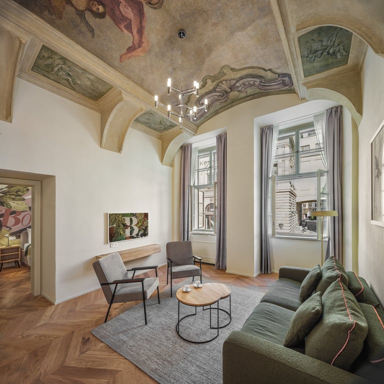 Apartmá s freskou