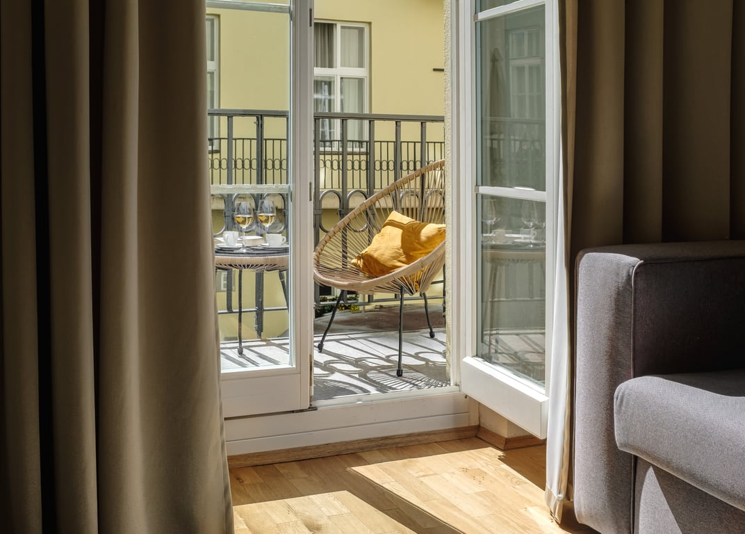 Studio with Balcony