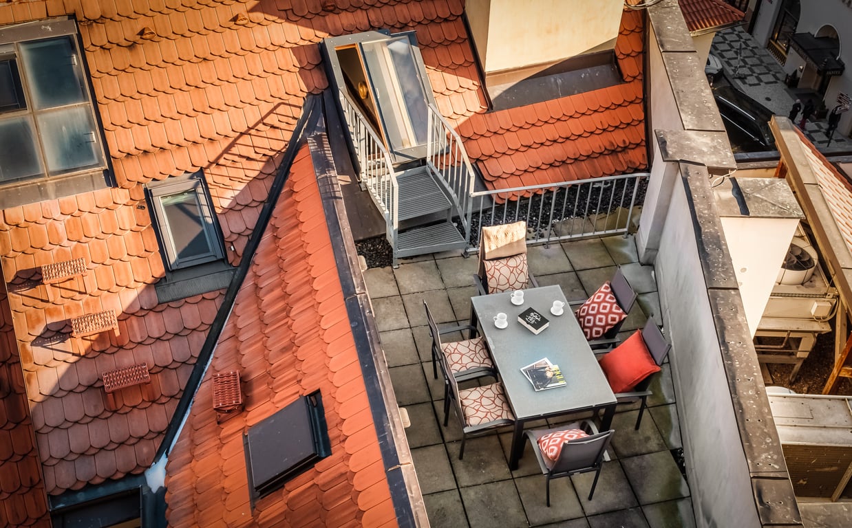Apartmán Kepler se třemi ložnicemi a terasou