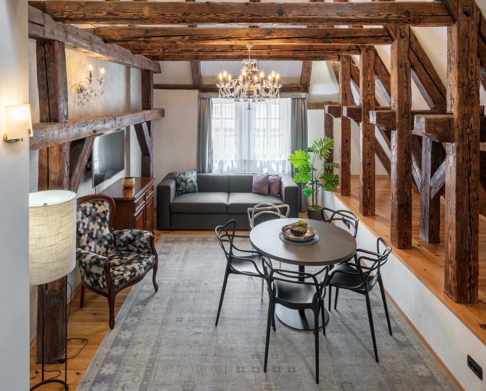 Podkrovní apartmán se dvěma ložnicemi