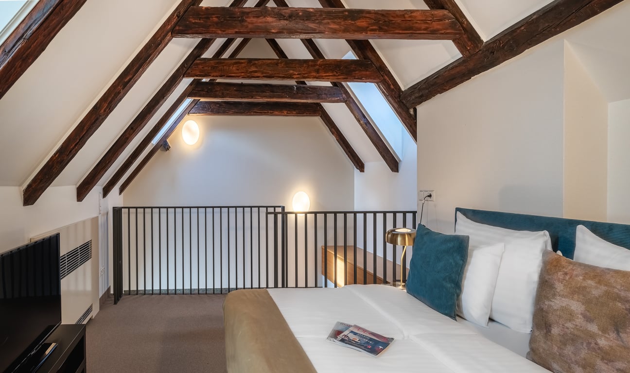 Dachgeschoss-Maisonette-Apartment mit einem Schlafzimmer