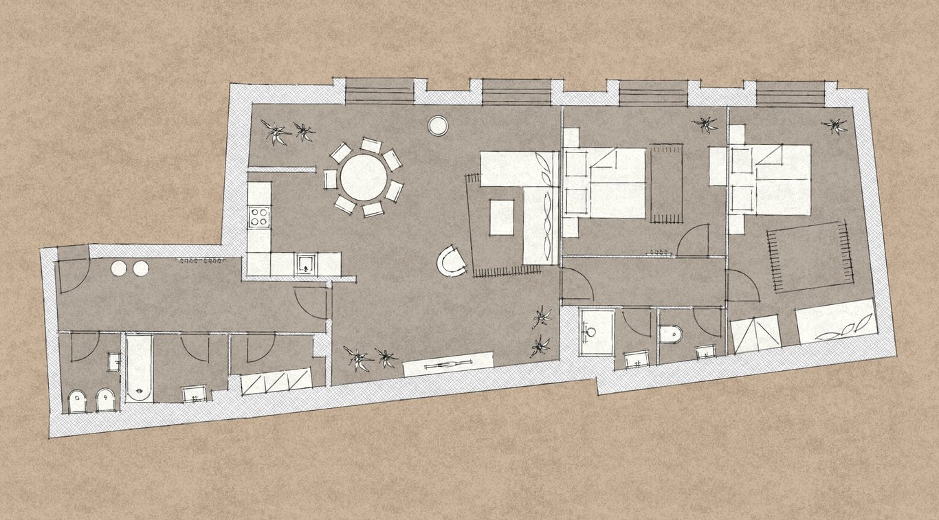 Two Bedroom Apartment Attic Leaf