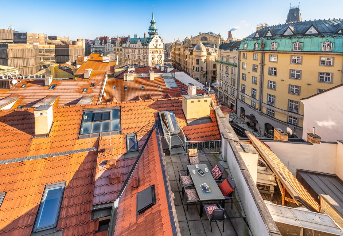 Apartmán Kepler se třemi ložnicemi a terasou