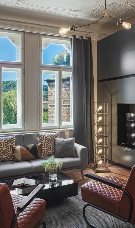 Apartmán se dvěma ložnicemi a balkonem