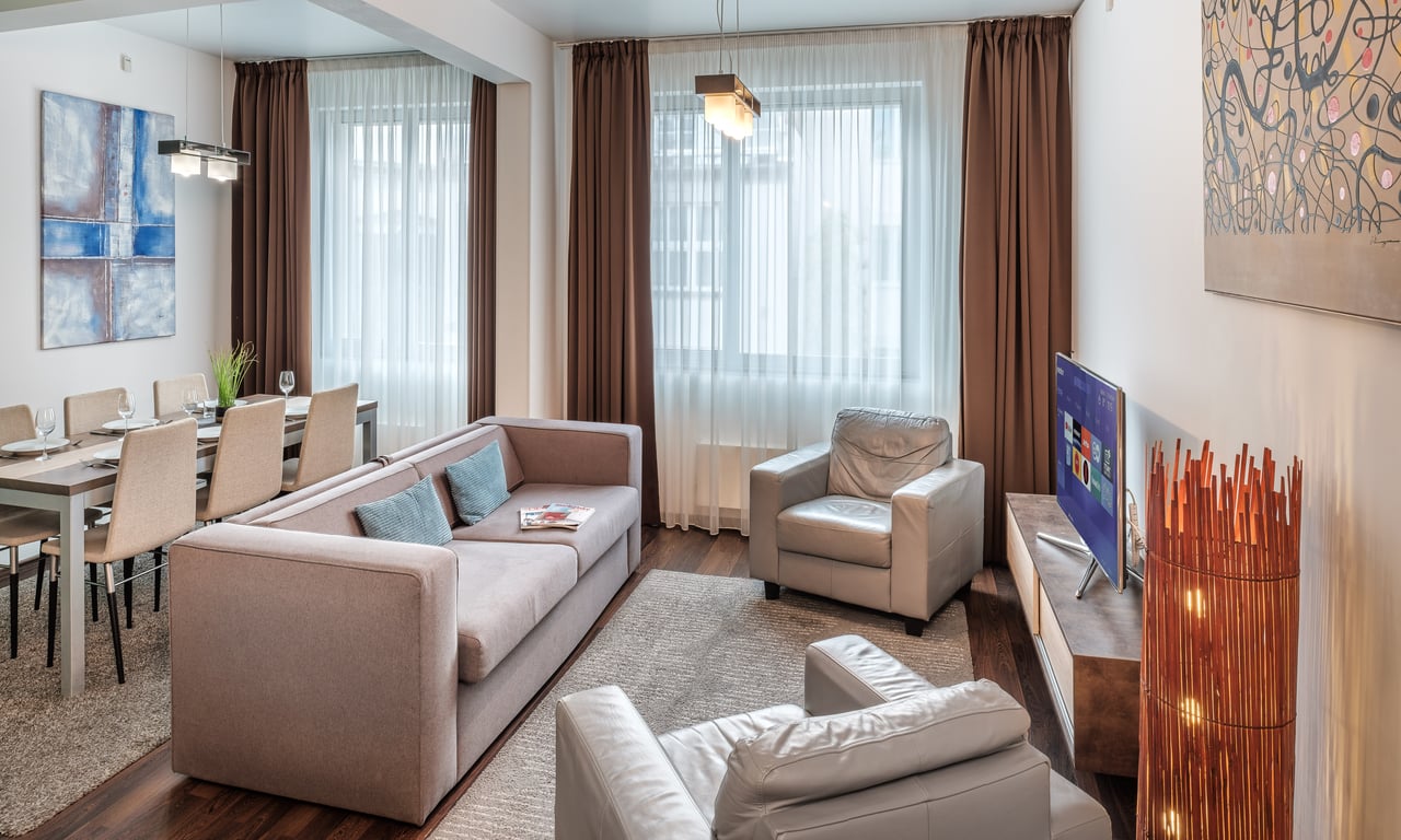 Luxusní apartmán se dvěma ložnicemi