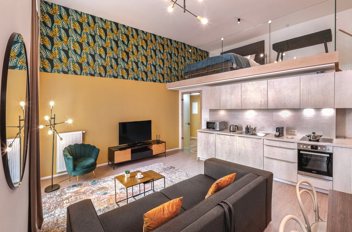 Luxury One Bedroom Apartment with Balcony